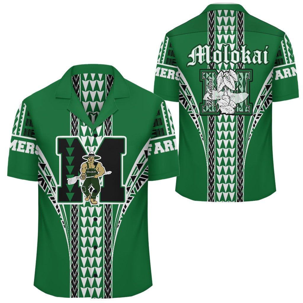 Hawaii Hawaiian Shirt - Molokai High Hawaiian Shirt - AH Unisex Green - Polynesian Pride