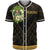 Nauru Baseball Shirt - Polynesian Gold Patterns Collection Unisex Black - Polynesian Pride