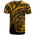 Nauru T Shirt Gold Color Cross Style - Polynesian Pride