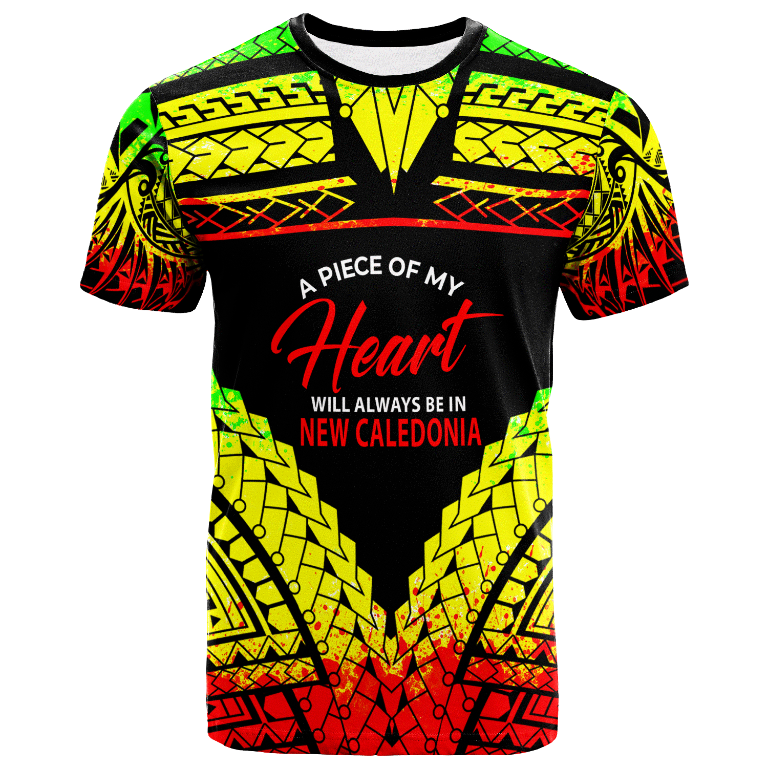 New Caledonia T Shirt A Piece Of My Heart Unisex Art - Polynesian Pride