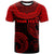 Niue Custom Personalised - T- Shirt - Unique Serrated Texture Red