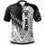 Niue Polo Shirt Symmetry Style Unisex Black - Polynesian Pride