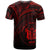 Niue T-Shirt - Red Color Cross Style
