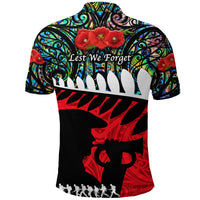 New Zealand Maori ANZAC Polo Shirt Remembrance Soldier Paua Shell LT8 - Polynesian Pride