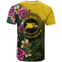 Hawaii Custom T Shirt Nanakuli High and Intermediate School Hawaiian Tropical Flowers LT10 - Polynesian Pride