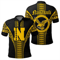 Hawaii Polo Shirt Nanakuli High Polo Shirt Black - Polynesian Pride