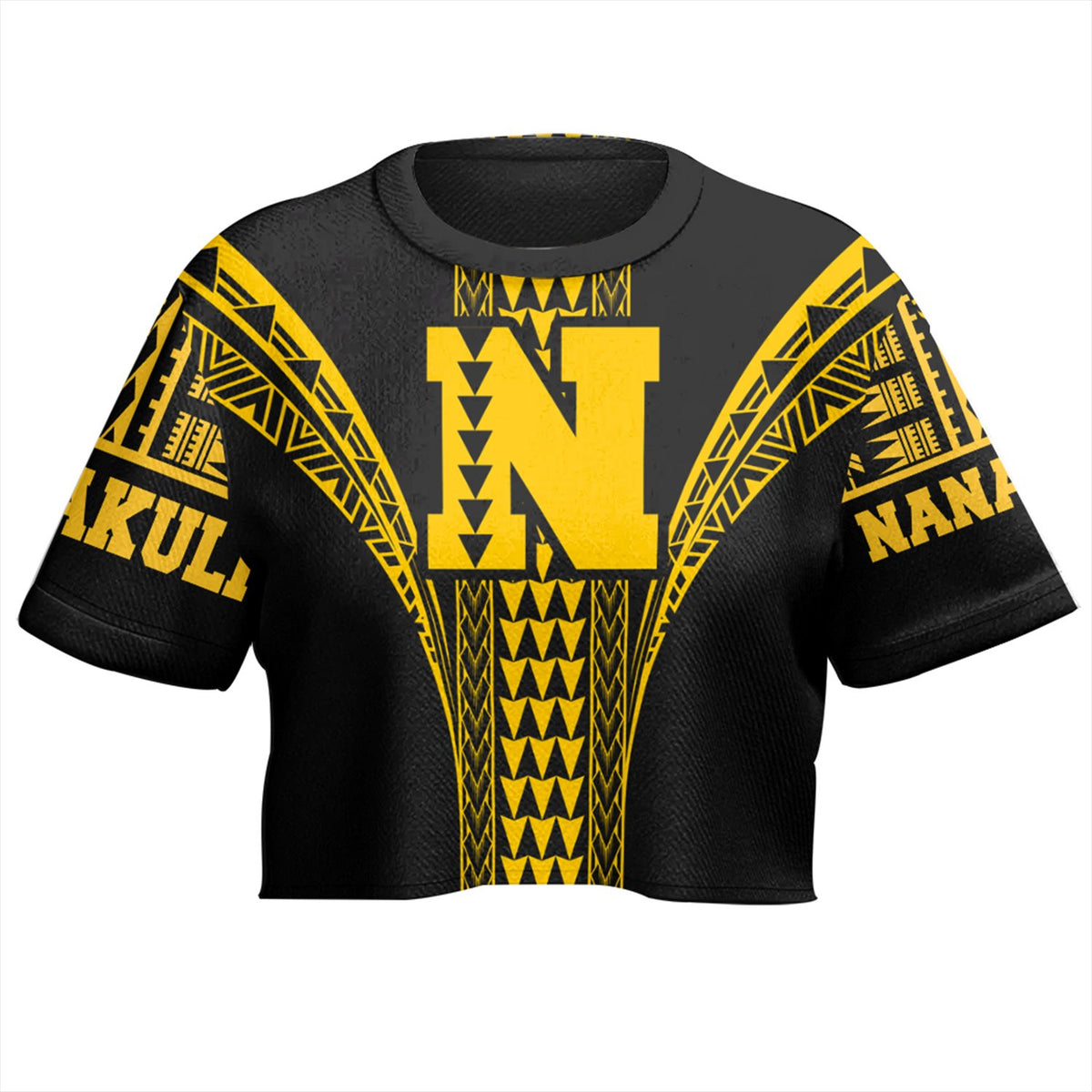 Hawaii - Nanakuli High All - over Print Crop Top T-shirt AH - Polynesian Pride