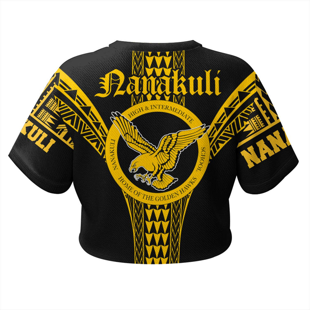 Hawaii - Nanakuli High All - over Print Crop Top T-shirt AH - Polynesian Pride