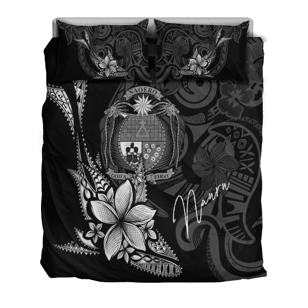 Nauru Bedding Set - Fish With Plumeria Flowers Style - Polynesian Pride