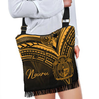 Nauru Boho Handbag - Gold Color Cross Style - Polynesian Pride