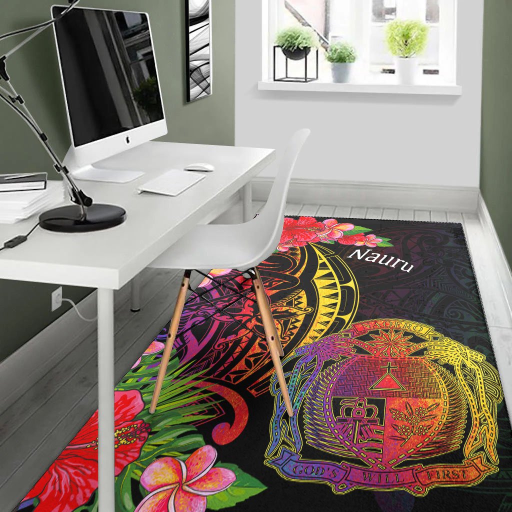 Nauru Area Rug - Tropical Hippie Style - Polynesian Pride