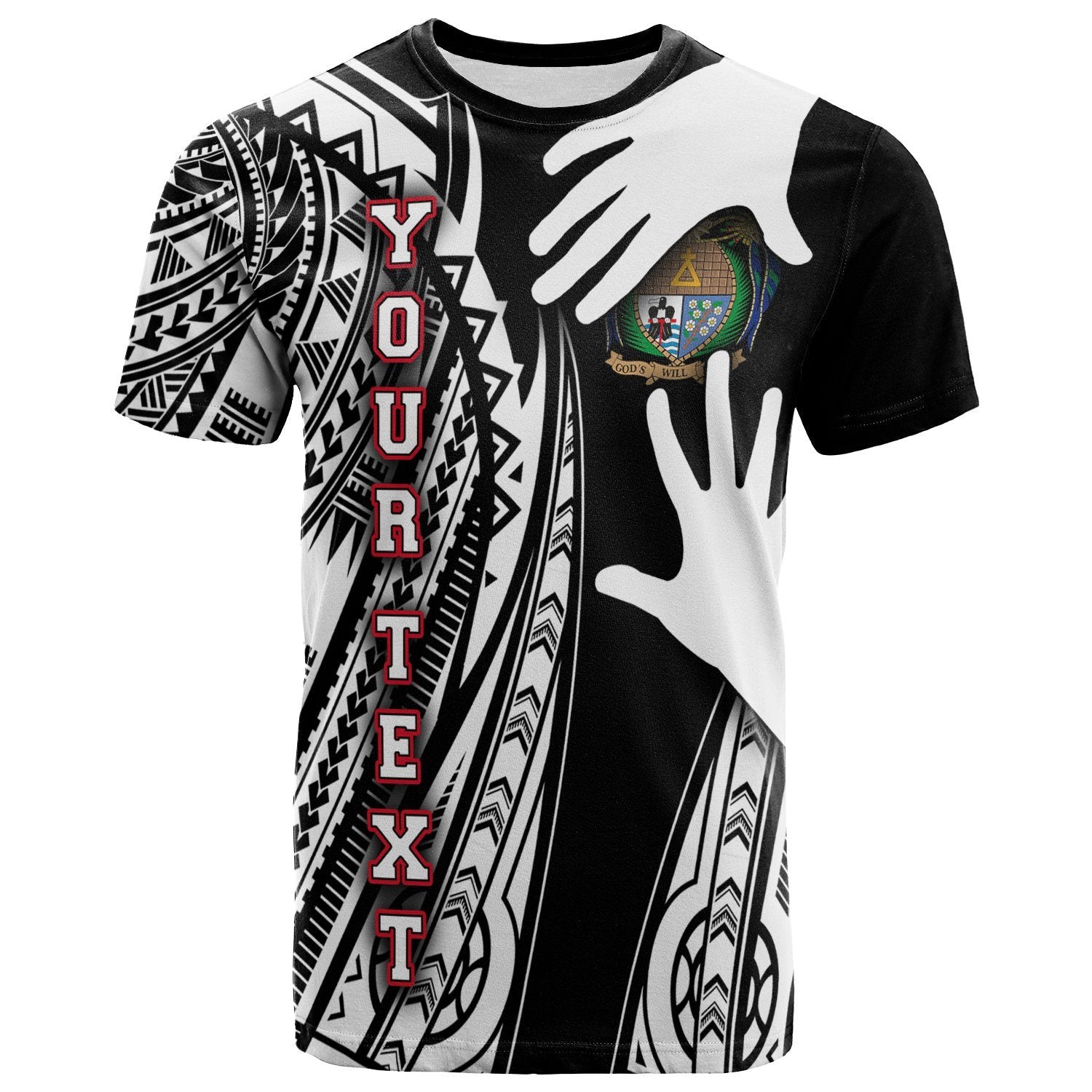 Nauru Custom Personalized T Shirt Touch My Heart Unisex Black - Polynesian Pride