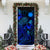 Nauru Door Cover Turtle Hibiscus Blue - Polynesian Pride