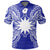 Nauru Polo Shirt Nauru Flag Map Polynesian Tattoo Blue Unisex Blue - Polynesian Pride