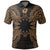 Nauru Polo Shirt Nauru Flag Map Polynesian Tattoo Gold Unisex Gold - Polynesian Pride