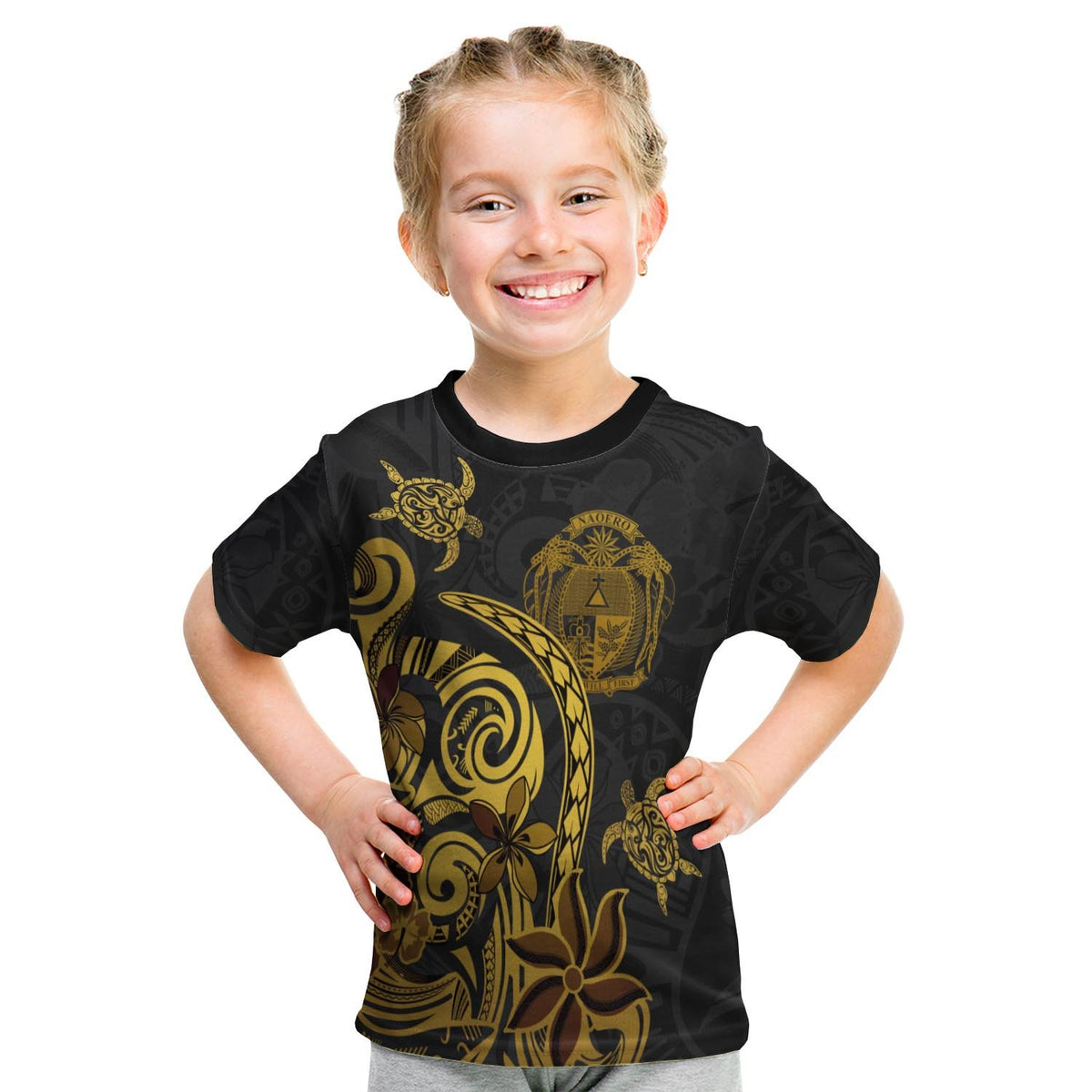 Nauru T Shirt Folk Style - Polynesian Pride