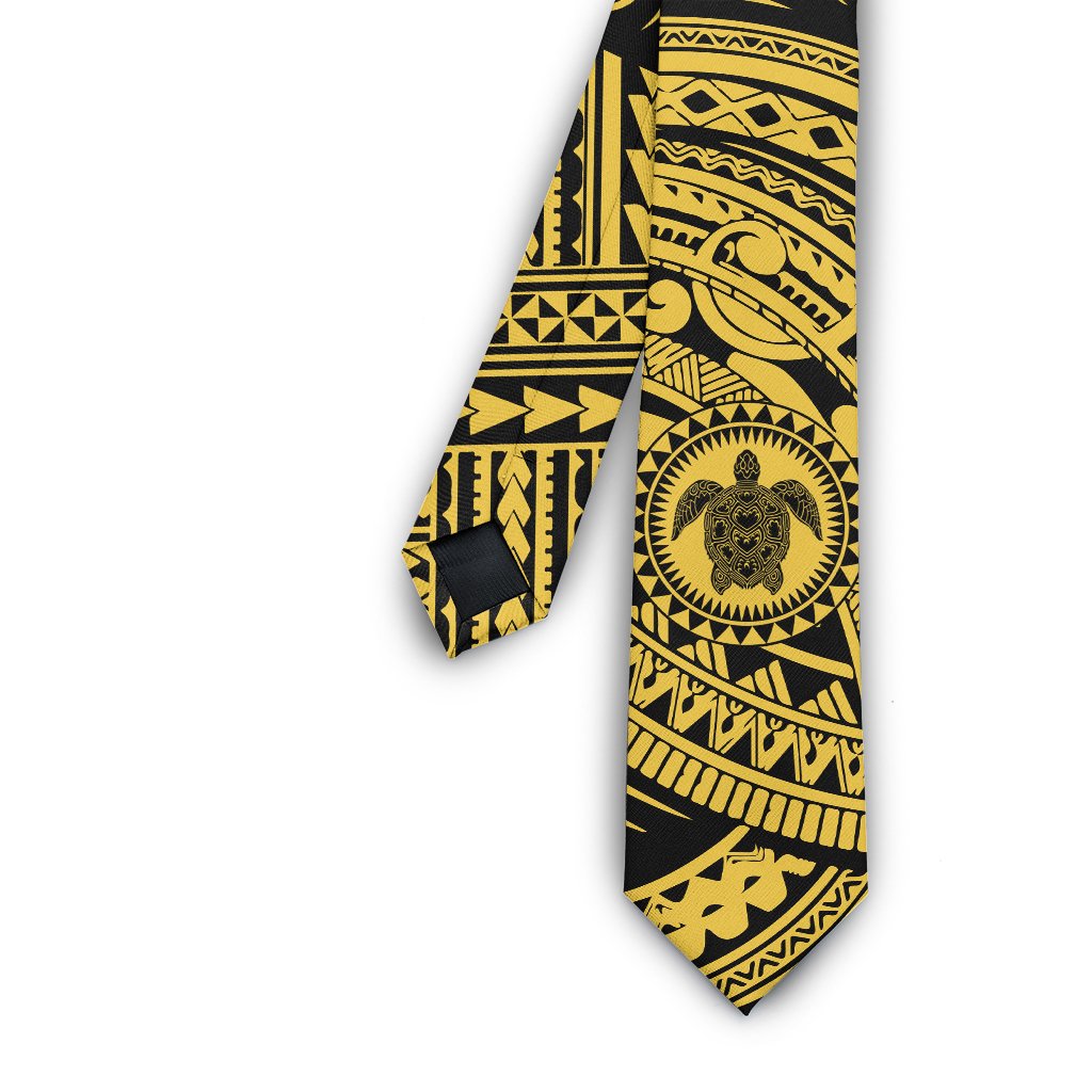 Polynesian Necktie 30 Necktie One Size Yellow - Polynesian Pride