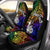 New Caledonia Custom Personalised Car Seat Covers - Rainbow Polynesian Pattern Universal Fit Rainbow - Polynesian Pride
