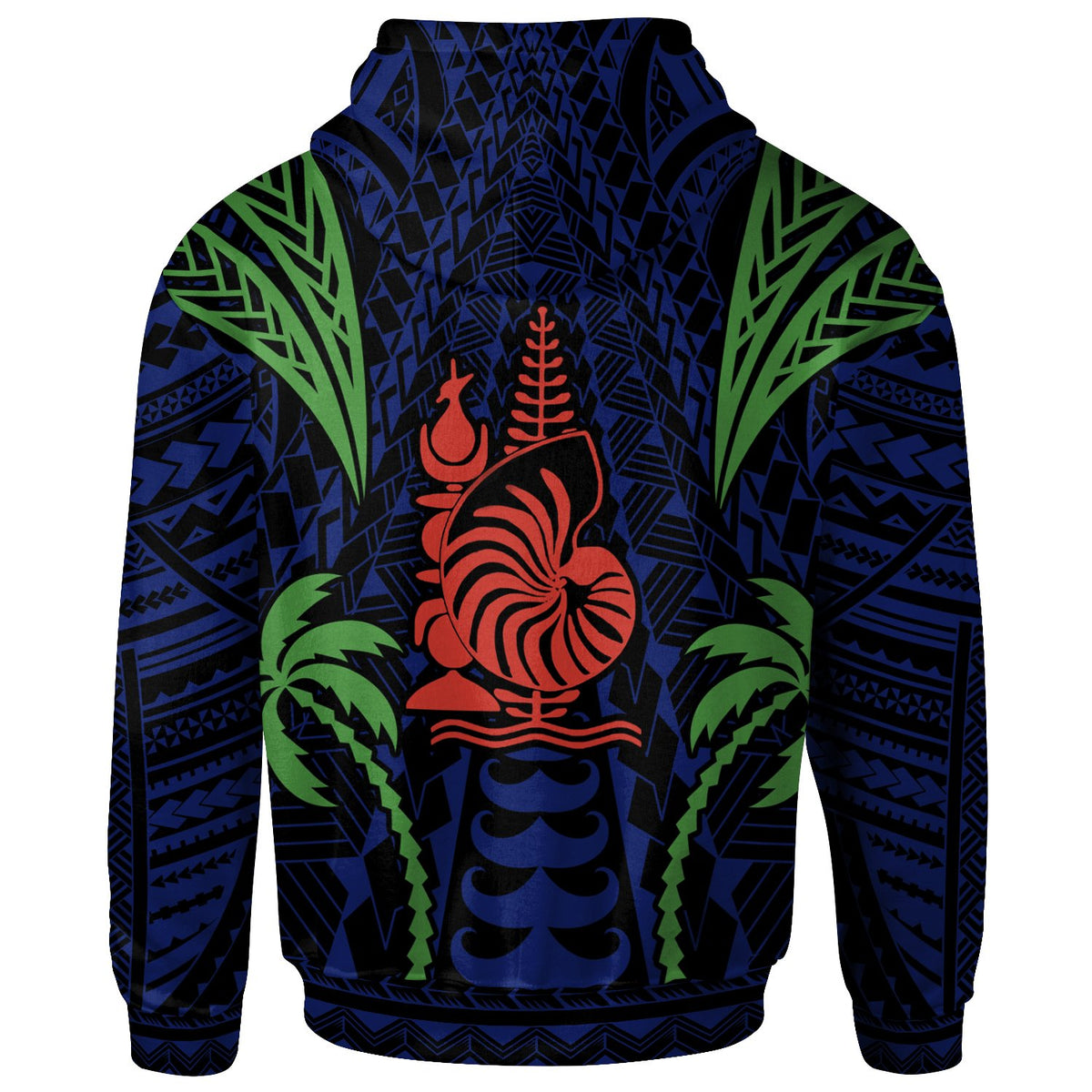 New Caledonia Zip up Hoodie Blood Runs Through My Veins Style Flag - Polynesian Pride