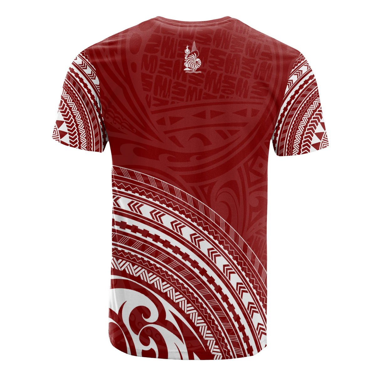 New Caledonia All Over T Shirt New Caledonia Coat Of Arms Polynesian Tribal Red Version - Polynesian Pride