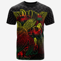 New Caledonia T Shirt New Caledonia Coat Of Arms Turtle Hibiscus Reggae Unisex Reggae - Polynesian Pride