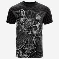 New Caledonia T Shirt New Caledonia Coat Of Arms Turtle Hibiscus Black Unisex Black - Polynesian Pride