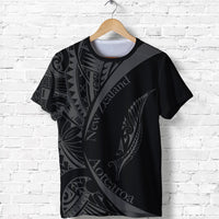 New Zealand Maori Shirt, Silver Fern Tattoo T Shirt Unisex Black - Polynesian Pride
