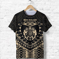 Maori Tattoo New Zealand T Shirt Turtle Tattoo Unisex Black - Polynesian Pride