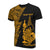 New Caledonia Custom T Shirt Polynesian Pattern Gold Style Unisex Gold - Polynesian Pride