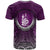 New Caledonia T Shirt Circle Pattern Purple - Polynesian Pride