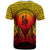 New Caledonia T Shirt Circle Pattern Yellow - Polynesian Pride