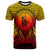New Caledonia T Shirt Circle Pattern Yellow Unisex Yellow - Polynesian Pride