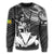 Hawaiian King Kanaka Map Polynesian Niihau Sweatshirt - White - Hala Style - AH - Polynesian Pride