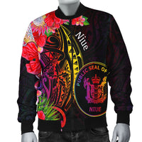 Niue Men's Bomber Jacket - Tropical Hippie Style - Polynesian Pride