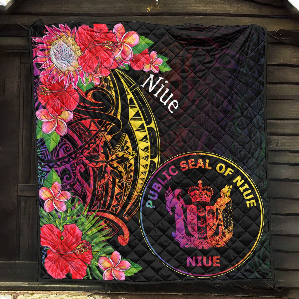Niue Premium Quilt - Tropical Hippie Style - Polynesian Pride