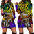 Niue Custom Personalised Hoodie Dress - Rainbow Polynesian Pattern Rainbow - Polynesian Pride