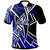 Niue Polo Shirt Tribal Flower Special Pattern Blue Color Unisex Blue - Polynesian Pride