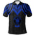 Niue Polo Shirt Polynesian Armor Style Blue Unisex Blue - Polynesian Pride