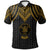 Niue Polo Shirt Polynesian Armor Style Gold Unisex Gold - Polynesian Pride