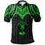Niue Polo Shirt Polynesian Armor Style Green - Polynesian Pride