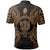 Niue Polo Shirt Seal Map Polynesian Tattoo Gold - Polynesian Pride