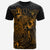 Niue T Shirt Niue Seal Turtle Hibiscus Gold Unisex Gold - Polynesian Pride
