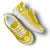 Niue Wave Sneakers - Polynesian Pattern White Gold Color - Polynesian Pride