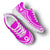 Niue Wave Sneakers - Polynesian Pattern White Pink Color - Polynesian Pride