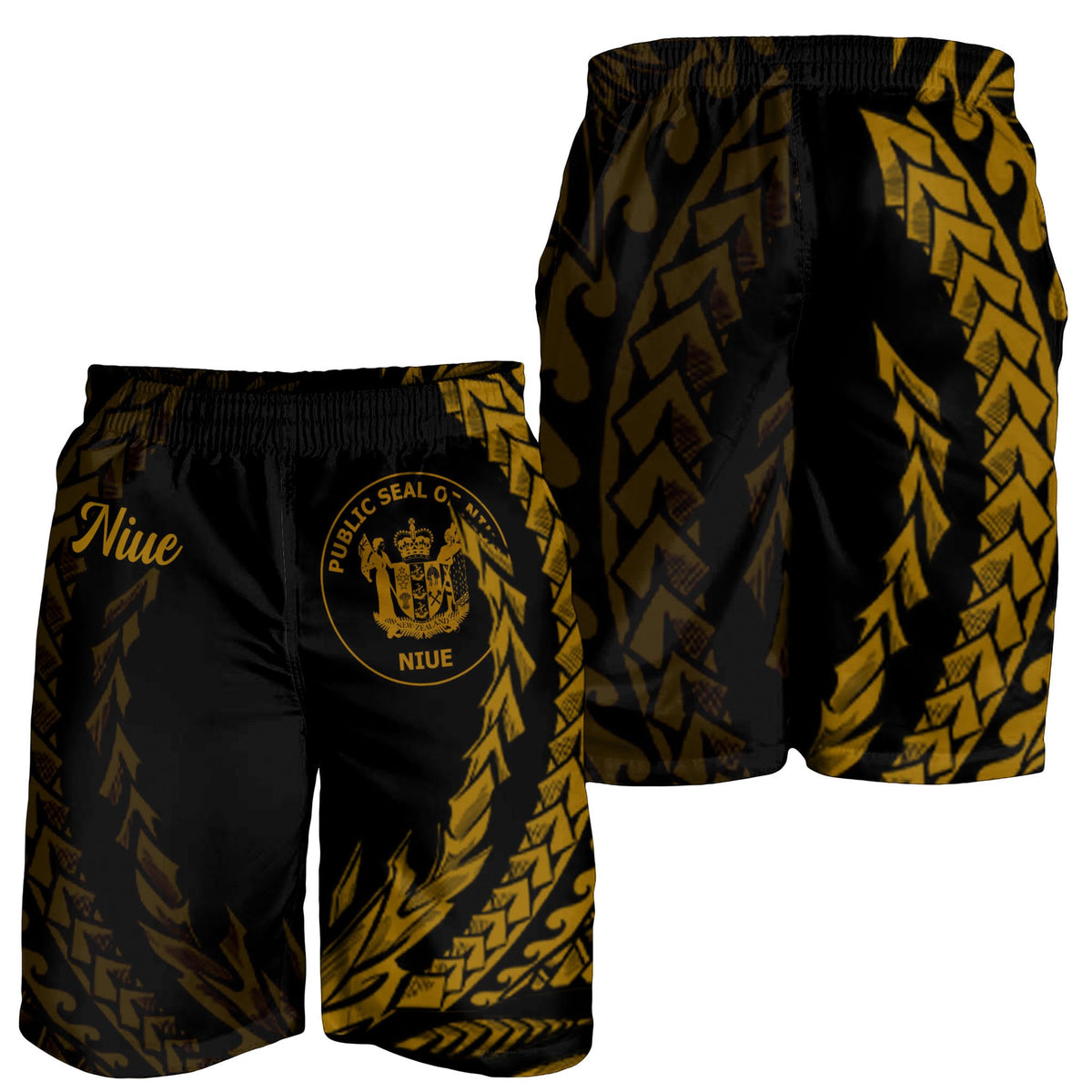 Niue Men's Shorts - Wings Style - Polynesian Pride
