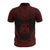 Norfolk Island Polo Shirt Coat Of Arms Polynesian Chief Tattoo Red Version - Polynesian Pride