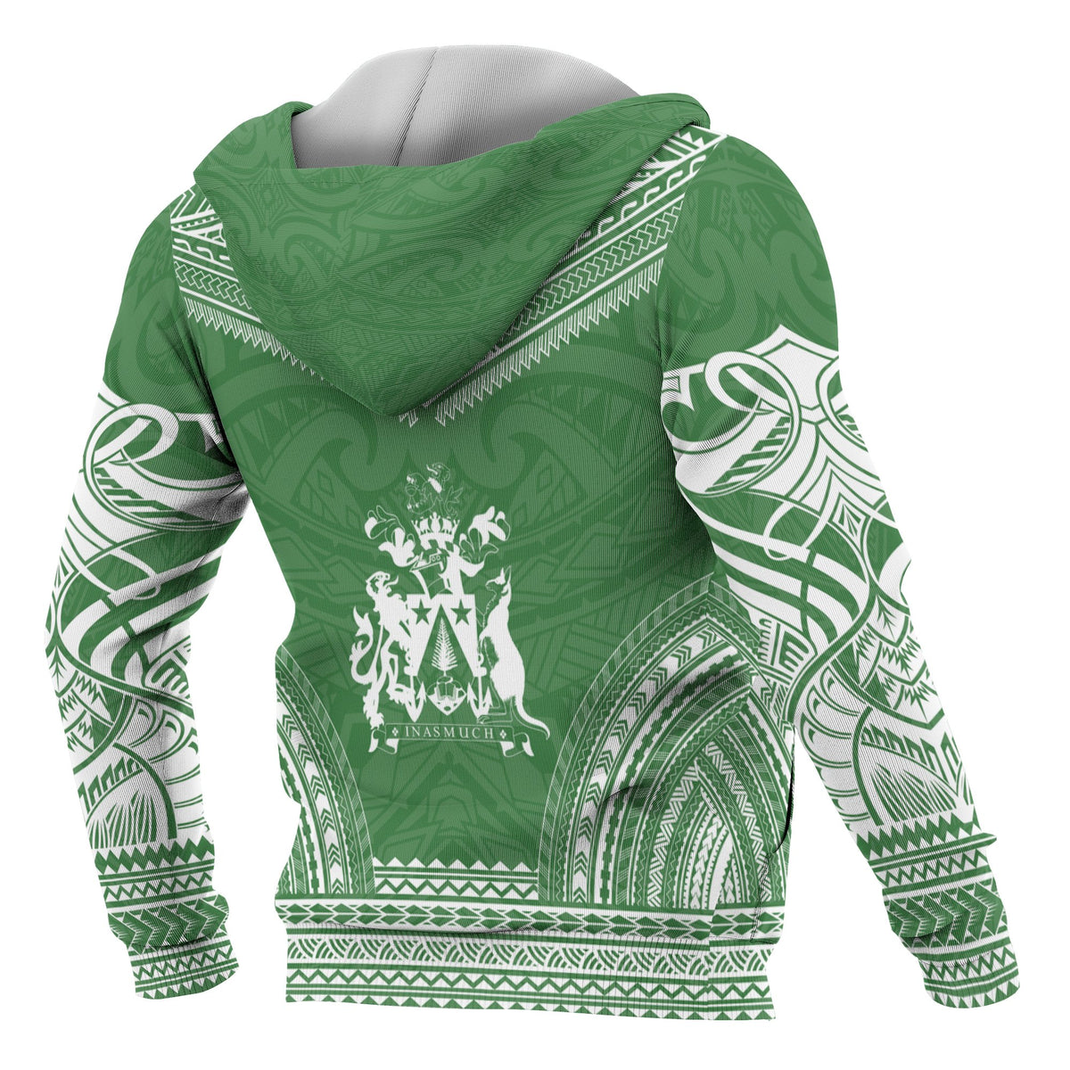 Norfolk Island Polynesian Chief Custom Zip up Hoodie Flag Version - Polynesian Pride
