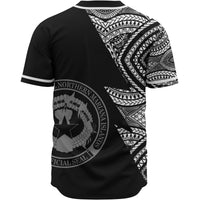 Northern Mariana Islands Custom Personalized Baseball Shirt - Flash Style White - Polynesian Pride