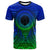 Northern Mariana Islands T Shirt Circle Pattern Blue Unisex Blue - Polynesian Pride
