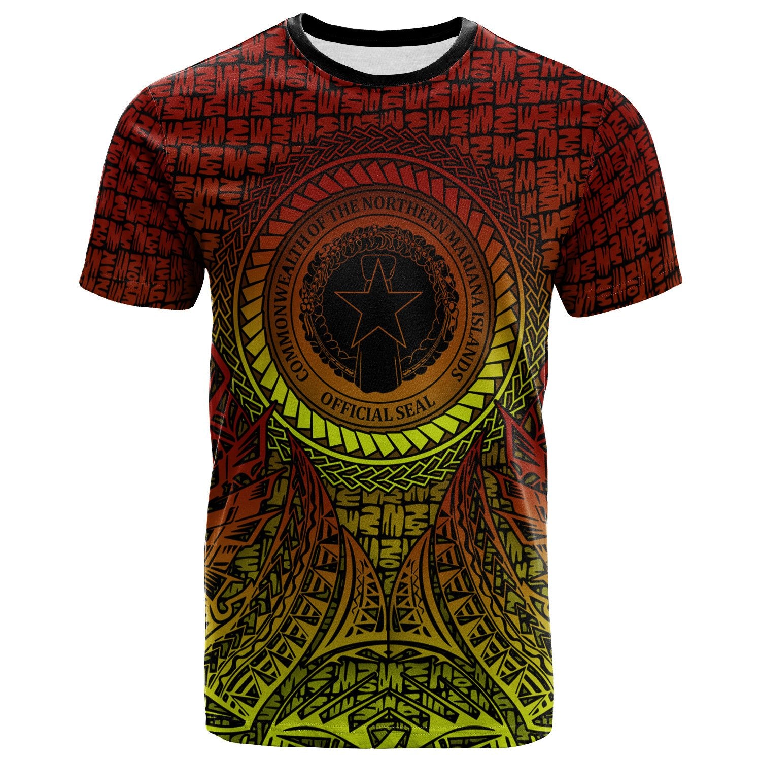 Northern Mariana Islands T Shirt Polynesian Circle Pattern Unisex Reggae - Polynesian Pride